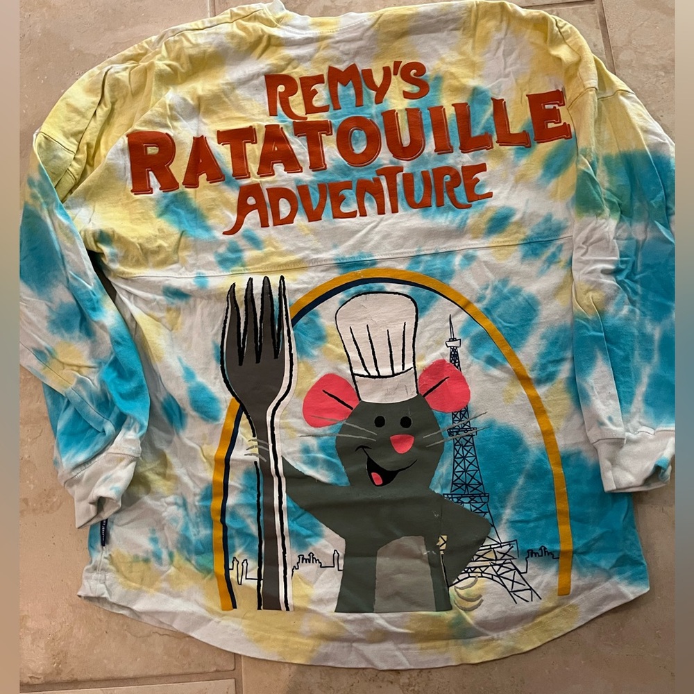 Disney Parks Official Remy's Ratatouille Adventure Tie-dye Spirit Jersey
